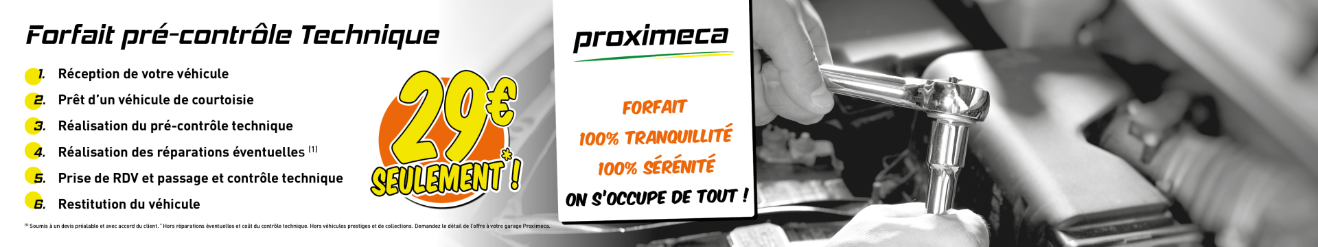 Forfait pré-contrôle technique
