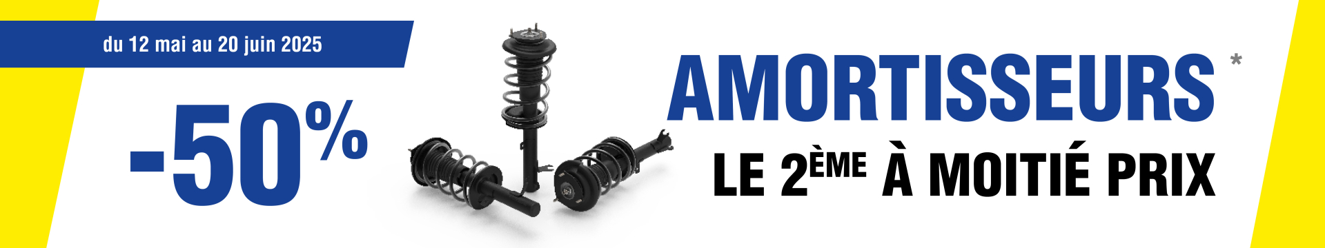 Offre Amortisseurs - Du 12/05/2025 au 20/06/2025*